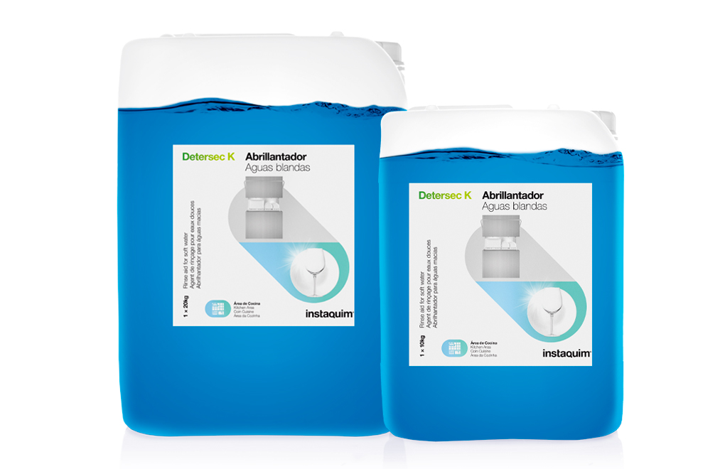 DETERSEC K — Secado rápido, sin marcas y con brillo excepcional.